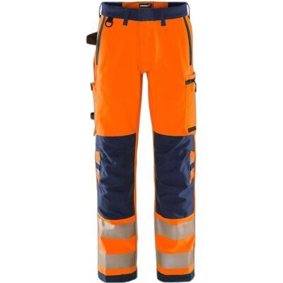 Fristads, Arbeitshose, High Vis Green Stretchhose Kl. 2 2645 GSTP Grösse D96 Warnschutz-Orange/Marine (96) Fristads, Arbeitshose, High Vis Green Stretchhose Kl. 2 2645 GSTP Grösse D96 Warnschutz-Orange/Marine (96)