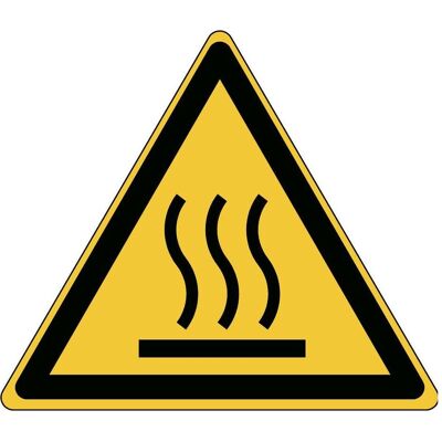 Brady, Sicherheitskennzeichnung, Warning Hot surface - ISO 7010 Brady, Sicherheitskennzeichnung, Warning Hot surface - ISO 7010