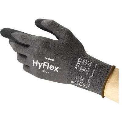 HyFlex, Schutzhandschuhe, Arbeitshandschuhe 11840R070-1P Grösse 7 Schwarz 12 Paar (7) HyFlex, Schutzhandschuhe, Arbeitshandschuhe 11840R070-1P Grösse 7 Schwarz 12 Paar (7)