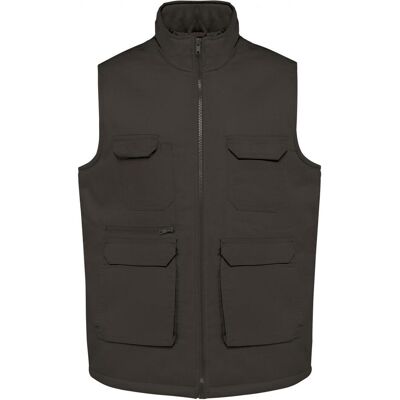 Kariban, Arbeitsjacke, Gepolsterte Polycotton-Multitaschen-Weste (L) Kariban, Arbeitsjacke, Gepolsterte Polycotton-Multitaschen-Weste (L)