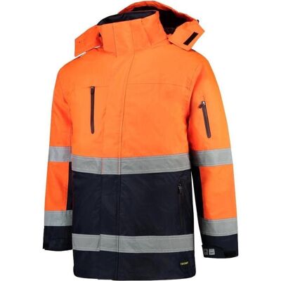 Tricorp, Arbeitsjacke, Triorp Parka EN471 -Farben - Workwear - 403004 - Die Oranjel Fluora/ Navy - Mat XL (XL) Tricorp, Arbeitsjacke, Triorp Parka EN471 -Farben - Workwear - 403004 - Die Oranjel Fluora/ Navy - Mat XL (XL)