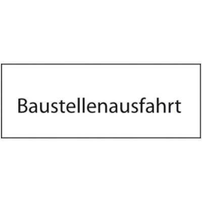 BRW, Sicherheitskennzeichnung, Zusatztafel Baustellenausfahrt 10.030 BRW, Sicherheitskennzeichnung, Zusatztafel Baustellenausfahrt 10.030