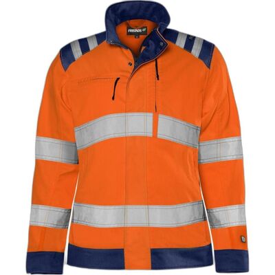 Fristads, Arbeitsjacke, High Vis Green Jacke Damen Kl. 3 4068 GPLU Grösse 5XL Warnschutz-Orange/Marine (5XL) Fristads, Arbeitsjacke, High Vis Green Jacke Damen Kl. 3 4068 GPLU Grösse 5XL Warnschutz-Orange/Marine (5XL)