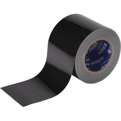 Brady, Sicherheitskennzeichnung, B-505, ToughStripe COLD, Bodenmarkierbänder, Polyester, Schwarz, 101.60 mm x 30.48 m Brady, Sicherheitskennzeichnung, B-505, ToughStripe COLD, Bodenmarkierbänder, Polyester, Schwarz, 101.60 mm x 30.48 m