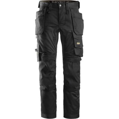 Hultafors, Arbeitshose, Snickers stretch arbejdsbukser m. haengelommer 6241 sort str. 56 (56) Hultafors, Arbeitshose, Snickers stretch arbejdsbukser m. haengelommer 6241 sort str. 56 (56)