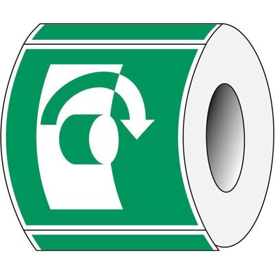 Brady, Sicherheitskennzeichnung, ISO 7010 PIC E019 B-7541 ISO Sicherheitskennzeichnung - Im Uhrzeigersinn drehen Laminiert Brady, Sicherheitskennzeichnung, ISO 7010 PIC E019 B-7541 ISO Sicherheitskennzeichnung - Im Uhrzeigersinn drehen Laminiert