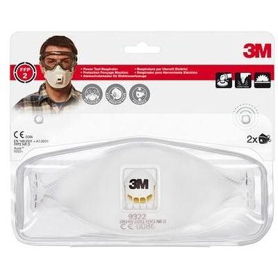 3M Atemschutzmaske, Komfort-Faltmaske m. Ventil FFP2 9322+C2 (FFP2, 1x) 3M Atemschutzmaske, Komfort-Faltmaske m. Ventil FFP2 9322+C2 (FFP2, 1x)