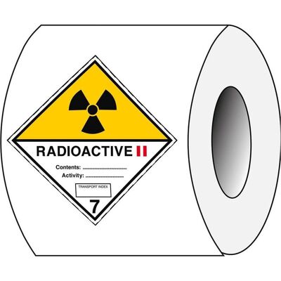 Brady, Sicherheitskennzeichnung, ADR 7B B-7541 Transportschild Klasse 7 : Radioaktive Stoffe Laminierter Polyester Schwar Brady, Sicherheitskennzeichnung, ADR 7B B-7541 Transportschild Klasse 7 : Radioaktive Stoffe Laminierter Polyester Schwar