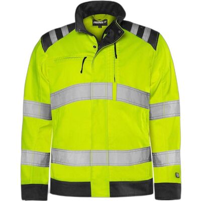Fristads, Arbeitsjacke, High Vis Green Jacke Kl. 3 4067 GPLU Grösse 5XL Warnschutz-Gelb/Schwarz (5XL) Fristads, Arbeitsjacke, High Vis Green Jacke Kl. 3 4067 GPLU Grösse 5XL Warnschutz-Gelb/Schwarz (5XL)