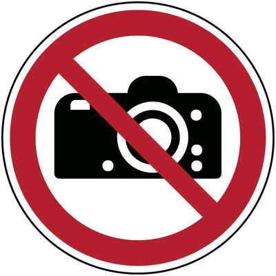 Brady, Sicherheitskennzeichnung, ISO-Sicherheitsschild - Fotografieren verboten Brady, Sicherheitskennzeichnung, ISO-Sicherheitsschild - Fotografieren verboten