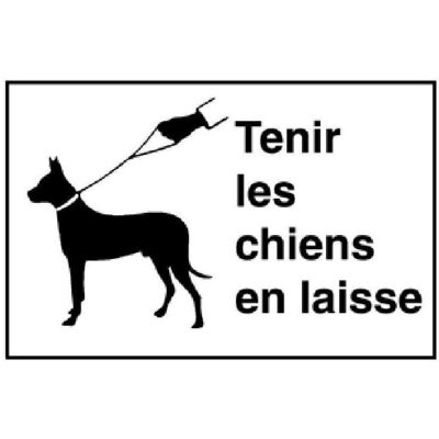 BRW, Sicherheitskennzeichnung, Signaltafel Tenir les chiens en laisse 17.91 BRW, Sicherheitskennzeichnung, Signaltafel Tenir les chiens en laisse 17.91