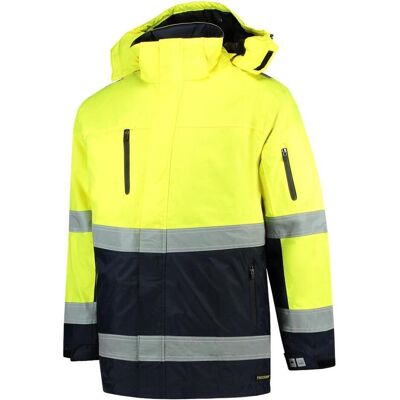 Tricorp, Arbeitsjacke, Parka EN471 bi-color - Workwear - 403004 - fluor geel / navy - Maat L (L) Tricorp, Arbeitsjacke, Parka EN471 bi-color - Workwear - 403004 - fluor geel / navy - Maat L (L)