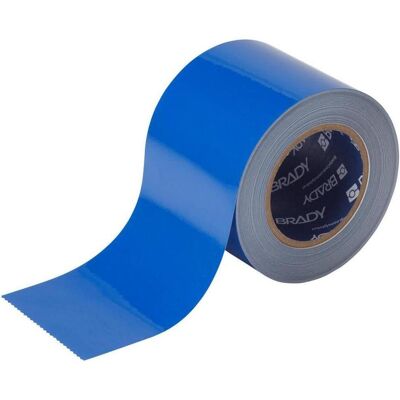 Brady, Sicherheitskennzeichnung, B-505, ToughStripe COLD, Bodenmarkierbänder, Polyester, Blau, 101.60 mm x 30.48 m Brady, Sicherheitskennzeichnung, B-505, ToughStripe COLD, Bodenmarkierbänder, Polyester, Blau, 101.60 mm x 30.48 m