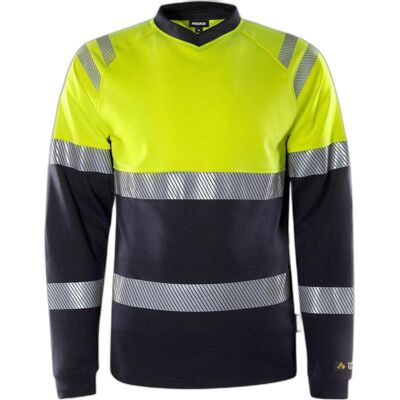 Fristads, Arbeitsoberteil, Flamestat High Vis Langarm-T-Shirt Kl. 1 7107 TFL Grösse L Warnschutz-Gelb/Marine (L) Fristads, Arbeitsoberteil, Flamestat High Vis Langarm-T-Shirt Kl. 1 7107 TFL Grösse L Warnschutz-Gelb/Marine (L)