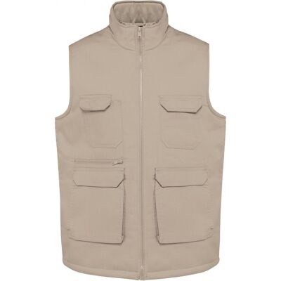 Kariban, Arbeitsjacke, Gepolsterte Polycotton-Multitaschen-Weste (XXL) Kariban, Arbeitsjacke, Gepolsterte Polycotton-Multitaschen-Weste (XXL)