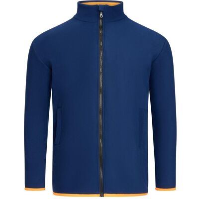 Safeguard, Arbeitsjacke, ESD-Fleecejacke mit langem Zip, unisex, marineblau/orange, M (M) Safeguard, Arbeitsjacke, ESD-Fleecejacke mit langem Zip, unisex, marineblau/orange, M (M)