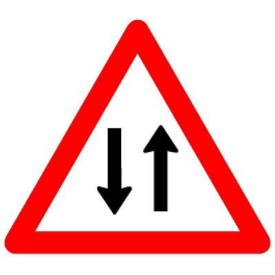 BRW, Sicherheitskennzeichnung, Signaltafel Gegenverkehr 1.26 BRW, Sicherheitskennzeichnung, Signaltafel Gegenverkehr 1.26
