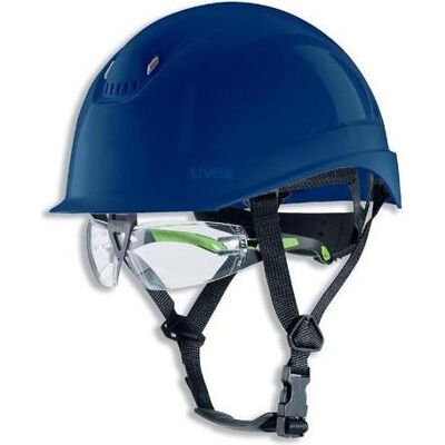 Uvex, Kopfschutz, Schutzhelm pheos S-KR IES 9772544 blau mit Lüftungen (52 - 61 cm) Uvex, Kopfschutz, Schutzhelm pheos S-KR IES 9772544 blau mit Lüftungen (52 - 61 cm)