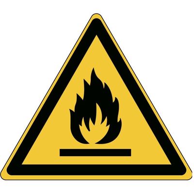 Brady, Sicherheitskennzeichnung, ISO 7010 PIC W021 B-7538 ISO Sicherheitskennzeichnung - Warnung vor feuergefährlichen Stof Brady, Sicherheitskennzeichnung, ISO 7010 PIC W021 B-7538 ISO Sicherheitskennzeichnung - Warnung vor feuergefährlichen Stof
