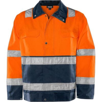 Fristads, Arbeitsjacke, High Vis Jacke Kl. 3 4794 TH Grösse M Warnschutz-Orange/Marine (M) Fristads, Arbeitsjacke, High Vis Jacke Kl. 3 4794 TH Grösse M Warnschutz-Orange/Marine (M)