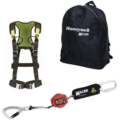 Honeywell Absturzsicherung, Hubarbeitsbühnenset H500 EN 361,EN 360,DIN 19427 3 (Auffanggurt, Höhensicherungsgerät, 140 kg) Honeywell Absturzsicherung, Hubarbeitsbühnenset H500 EN 361,EN 360,DIN 19427 3 (Auffanggurt, Höhensicherungsgerät, 140 kg)