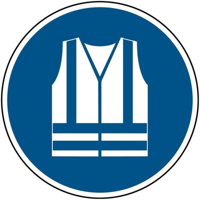 Brady, Sicherheitskennzeichnung, ISO 7010 PIC M015 B-7538 ISO Sicherheitskennzeichnung - Warnweste benutzen Laminierter An Brady, Sicherheitskennzeichnung, ISO 7010 PIC M015 B-7538 ISO Sicherheitskennzeichnung - Warnweste benutzen Laminierter An