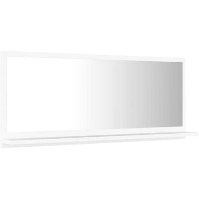 vidaXL Badezimmer Spiegel Weiß 90x10.5x37 cm Holzwerkstoff - Badezimmer Spiegel vidaXL Badezimmer Spiegel Weiß 90x10.5x37 cm Holzwerkstoff - Badezimmer Spiegel