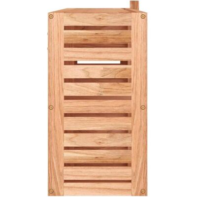 vidaXL Walnuss-Spiegelschrank - Platzsparendes Wanddesign - 80x17x34 cm vidaXL Walnuss-Spiegelschrank - Platzsparendes Wanddesign - 80x17x34 cm