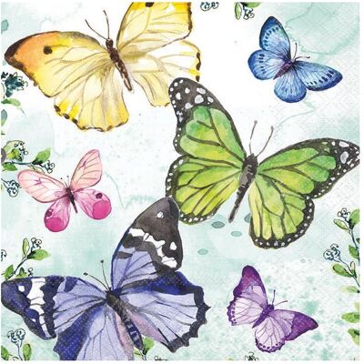 Ambiente, Servietten, Serviette Flatternde Schmetterlinge (20 Stk., 33 x 33 cm) Ambiente, Servietten, Serviette Flatternde Schmetterlinge (20 Stk., 33 x 33 cm)