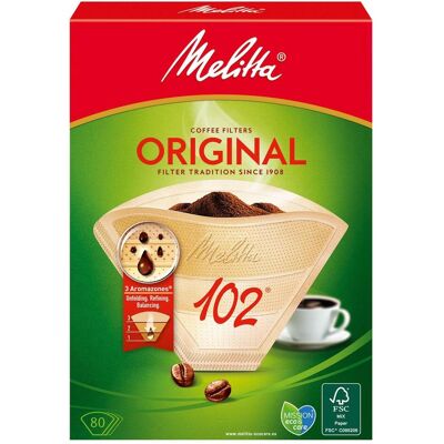 Melitta Modell 102 Ungebleicht Kaffefilter - Kaffeezubehör Melitta Modell 102 Ungebleicht Kaffefilter - Kaffeezubehör