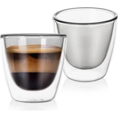 Orion Szklanki termiczne z podwójną ścianką do kawy espresso DOUBLE 90 ml 2 szt., Zubehör Kaffeemaschinen Orion Szklanki termiczne z podwójną ścianką do kawy espresso DOUBLE 90 ml 2 szt., Zubehör Kaffeemaschinen