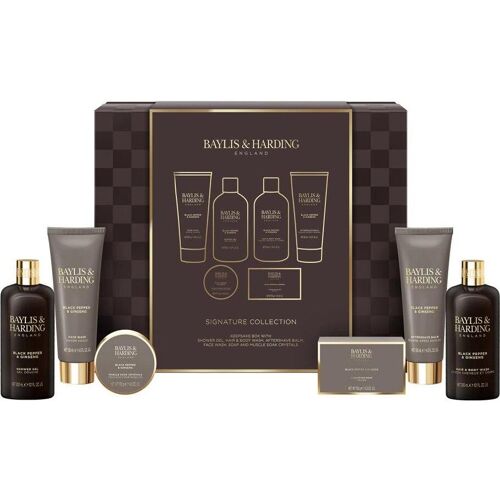 Baylis & Harding, Beauty Geschenkset, Körperpflege-Geschenkset Schwarzer Pfeffer Ginseng 6 Stück (Körperpflegeset)
