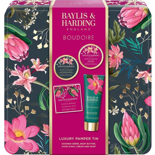 Baylis & Harding, Beauty Geschenkset, Boudoire Körperpflege-Geschenkset - Tropical Paradise 4-tlg (Körperpflegeset)