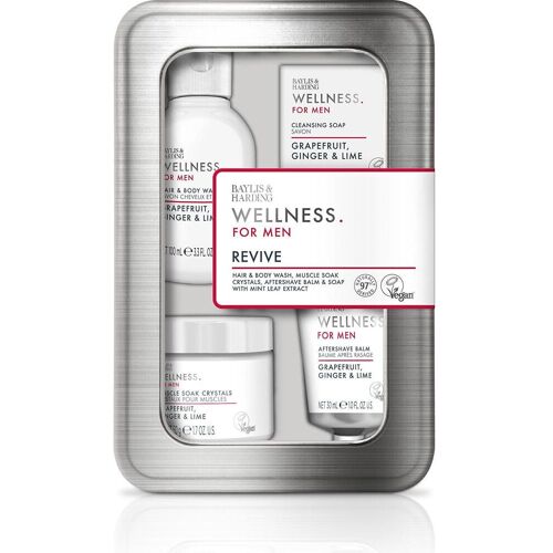 Baylis & Harding, Beauty Geschenkset, Körperpflege-Geschenkset in einer Dose Grapefruit-Ingwer-Limette 4 Stück (Körperpflegeset)