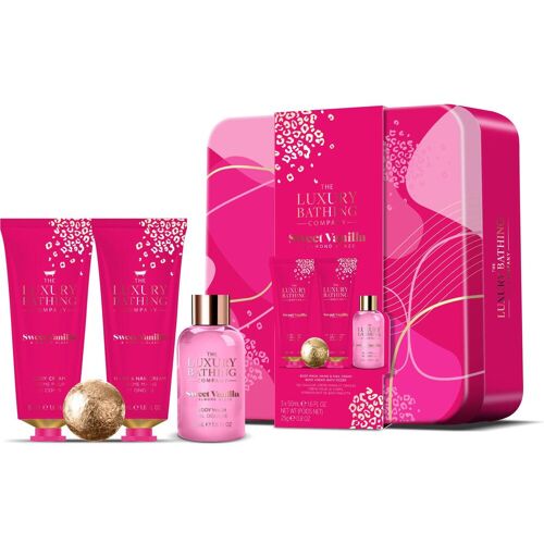 Grace Cole, Beauty Geschenkset, Körperpflege-Geschenkset in einer Dose Vanille-Mandel 4 Stück (Körperpflegeset)