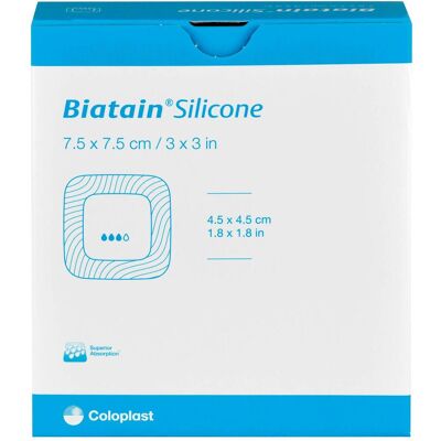 Coloplast GmbH Biatain Silicone Wundverband - 7,5x7,5cm, 10 St Coloplast GmbH Biatain Silicone Wundverband - 7,5x7,5cm, 10 St