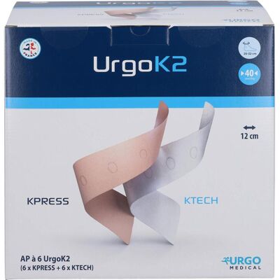 Urgo, Verbandsmaterial, UrgoK2 Kompr.Syst.Knoechelumf.25-32cm 12cm breit, 6 St BIN Urgo, Verbandsmaterial, UrgoK2 Kompr.Syst.Knoechelumf.25-32cm 12cm breit, 6 St BIN