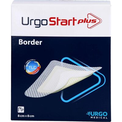Urgo GmbH Urgostart Plus Border 8x8 cm - Wundverband Urgo GmbH Urgostart Plus Border 8x8 cm - Wundverband