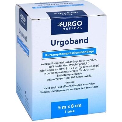 Urgo, Verbandsmaterial, Urgoband Kurzzug 5mx8cm Urgo, Verbandsmaterial, Urgoband Kurzzug 5mx8cm