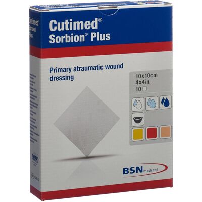 BSN medical GmbH - Sorbion Plus Wundauflage 10x10cm - 10 St BSN medical GmbH - Sorbion Plus Wundauflage 10x10cm - 10 St