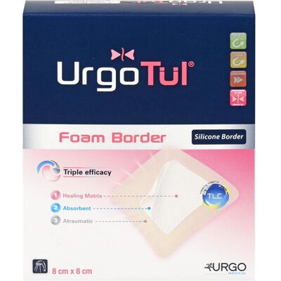 Urgo GmbH Urgotül Foam Border 8x8 cm - Verband Urgo GmbH Urgotül Foam Border 8x8 cm - Verband