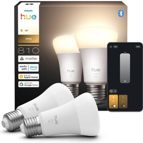 Philips Leuchtmittel, White smarte Lampe (E27, 1100 lm, E)