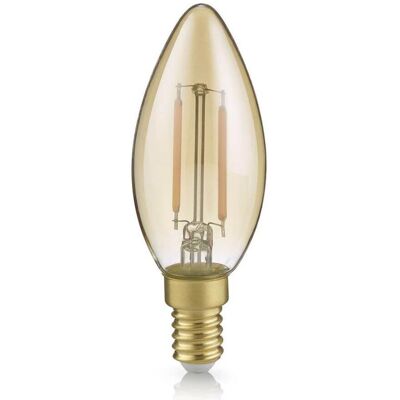 Trio, Leuchtmittel, Kerze LED Lampe E14 2W ⌀3,5cm Amber warmweiss (E14, 225 lm, 1x) Trio, Leuchtmittel, Kerze LED Lampe E14 2W ⌀3,5cm Amber warmweiss (E14, 225 lm, 1x)