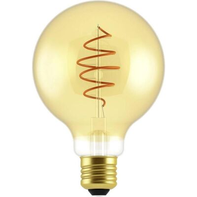 Nordlux, Leuchtmittel, LED Globe Filament Deco Spiral E27 dimmbar 5W 2000K extra-warmweiss Gold 2080182758 (E27, 400 lm, 1x) Nordlux, Leuchtmittel, LED Globe Filament Deco Spiral E27 dimmbar 5W 2000K extra-warmweiss Gold 2080182758 (E27, 400 lm, 1x)