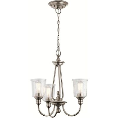 Elstead Lighting, Kronleuchter, Waverly Kronleuchter E27 3-fach Klassisches Zinn (56 cm) Elstead Lighting, Kronleuchter, Waverly Kronleuchter E27 3-fach Klassisches Zinn (56 cm)