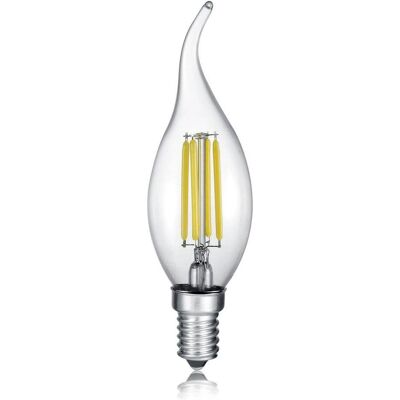 Trio, Leuchtmittel, Windstosskerze LED Lampe E14 4W ⌀3,5cm dimmbar Klar warmweiss wie 40w (E14, 470 lm, 1x) Trio, Leuchtmittel, Windstosskerze LED Lampe E14 4W ⌀3,5cm dimmbar Klar warmweiss wie 40w (E14, 470 lm, 1x)