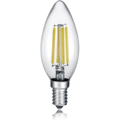 Trio, Leuchtmittel, Kerze LED Lampe E14 4W ⌀3,5cm dimmbar Klar warmweiss wie 40w (E14, 470 lm, 1x) Trio, Leuchtmittel, Kerze LED Lampe E14 4W ⌀3,5cm dimmbar Klar warmweiss wie 40w (E14, 470 lm, 1x)