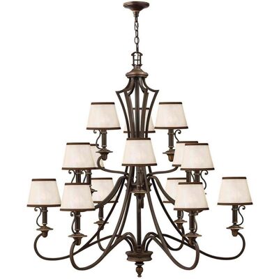 Elstead Lighting, Kronleuchter, Plymouth Kronleuchter E14 15-fach Ältere Bronze Elstead Lighting, Kronleuchter, Plymouth Kronleuchter E14 15-fach Ältere Bronze