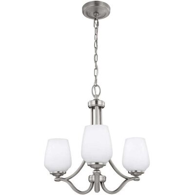 Elstead Lighting, Kronleuchter, Vintner Kronleuchter E27 3-fach Satiniertes Nickel (48.30 cm) Elstead Lighting, Kronleuchter, Vintner Kronleuchter E27 3-fach Satiniertes Nickel (48.30 cm)