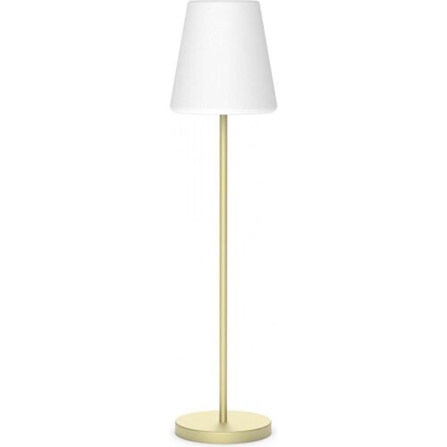 Newgarden, Gartenbeleuchtung, LOLA SLIM 180 LED Stehlampe messing 180cm dimmbar + Controller E27 Innen & Aussen IP65 (860 lm, E27, IP65)